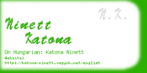 ninett katona business card